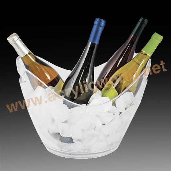 clear bar use factory plastic ice bucket